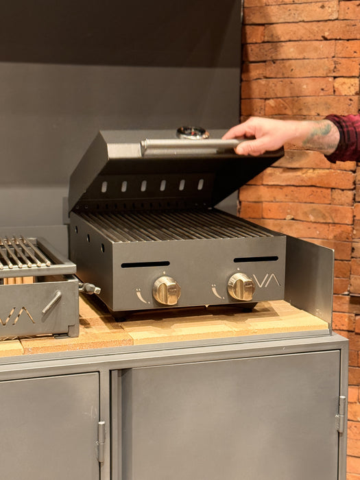 Mueble con Parrilla a Gas Varvacoa 2 quemadores