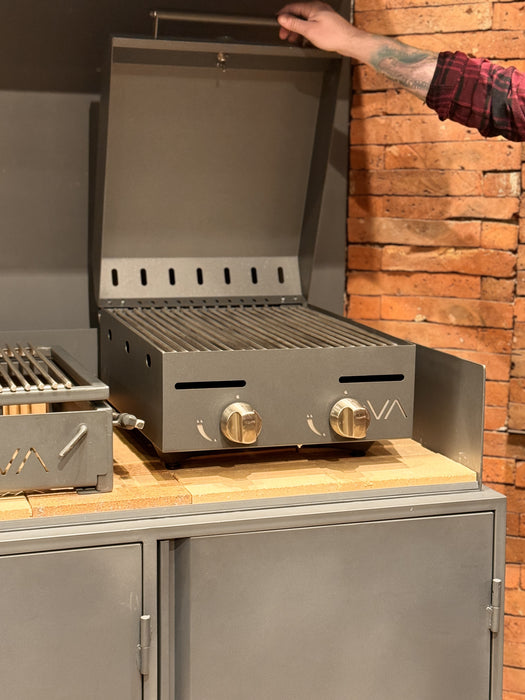 Mueble con Parrilla a Gas Varvacoa 2 quemadores