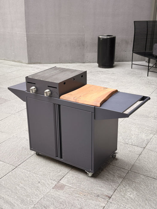 Mueble con Parrilla a Gas Varvacoa 2 quemadores