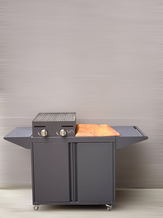 Mueble con Parrilla a Gas Varvacoa 2 quemadores