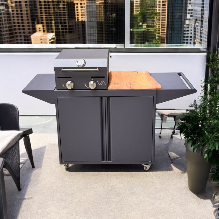 Mueble con Parrilla a Gas Varvacoa 2 quemadores