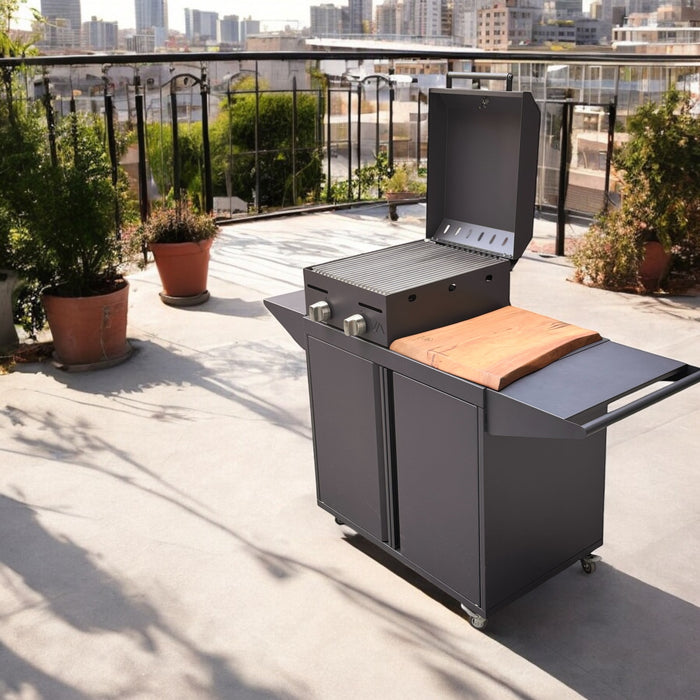 Mueble con Parrilla a Gas Varvacoa 2 quemadores
