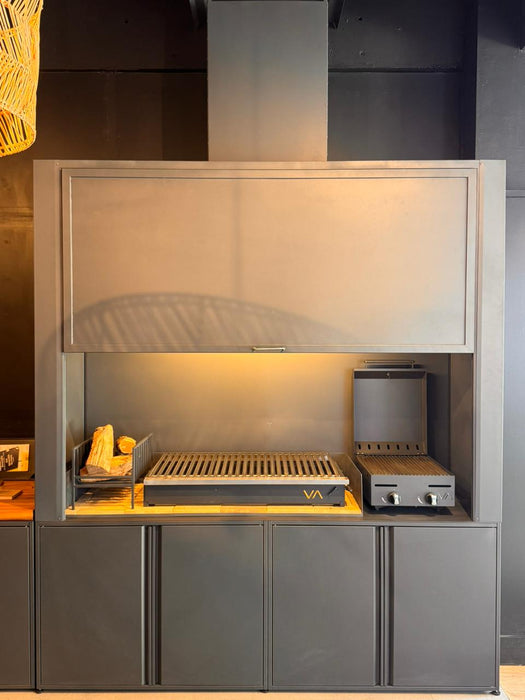 Kit 3 (Campana + Brasero + Parrilla a carbón + Parrilla gas)