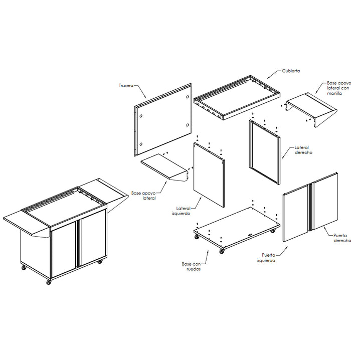 Mueble para Parrilla Gas