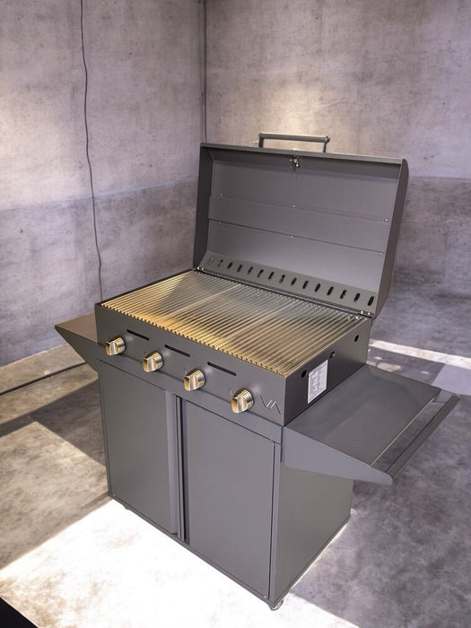 Parrilla a Gas 4 quemadores + Mueble Varvacoa