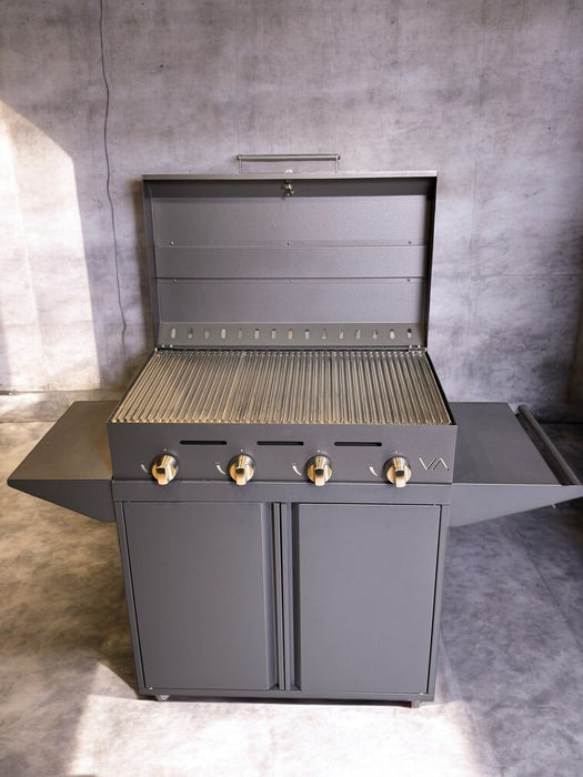 Parrilla a Gas 4 quemadores + Mueble Varvacoa