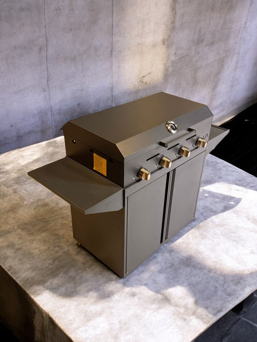 Parrilla a Gas 4 quemadores + Mueble Varvacoa