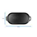 Victoria - Plancha Ovalada Hierro Fundido 34x17cms