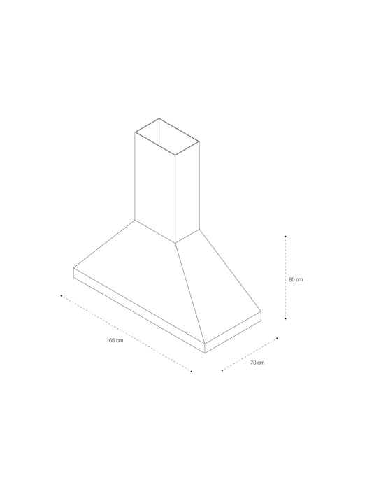 Campana Cónica M, 165x70x80