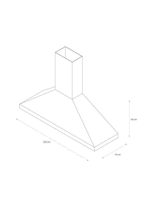 Campana Cónica L, 220x70x80