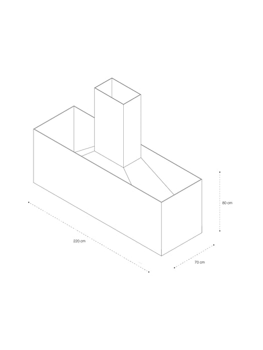 Campana Mediterránea L,  220x70x80