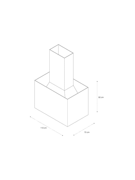 Campana Mediterránea S, 110x70x80 cm