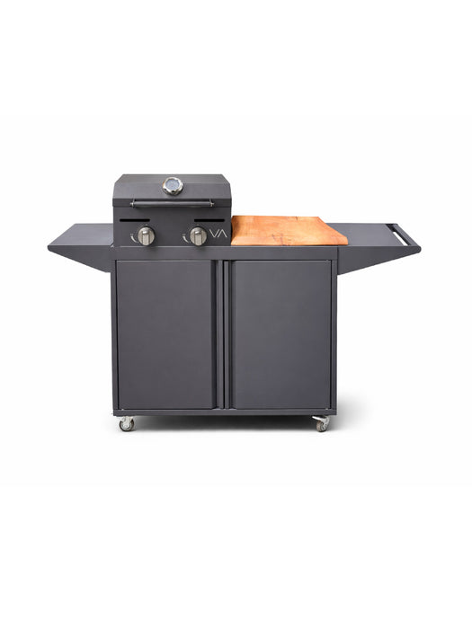 Carro Varvacoa + Parrilla a Gas 2 quemadores