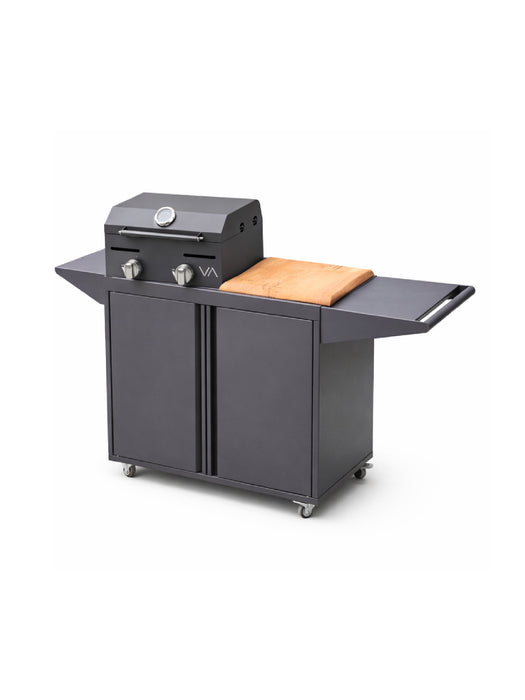 Carro Varvacoa + Parrilla a Gas 2 quemadores