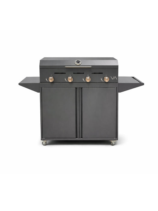 Carro Varvacoa + Parrilla a Gas 4 quemadores