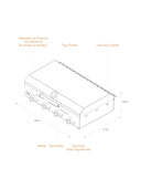 Parrilla a Gas Inmortal - 4 quemadores - 80x57x28 cm