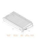 Parrilla Inmortal "L"- Inoxidable - 100x50 cm