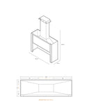 Campana Puerta Guillotina L, 220x70x80 cm