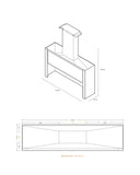 Campana Puerta Guillotina XL, 275x70x80 cm